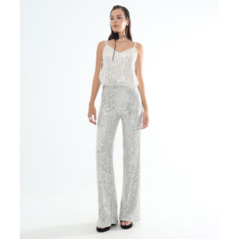 SEVEN SEVEN - Pantalon Para Mujer  Color Plata Marca Seven Seven #28071815