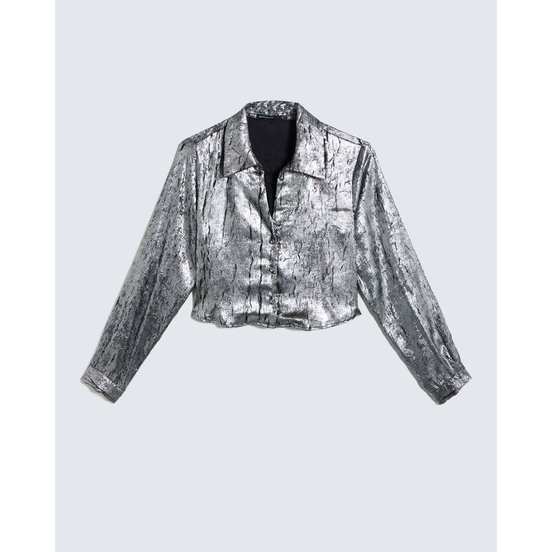 SEVEN SEVEN - Blusa Para Mujer Manga Larga Color Plata Marca Seven Seven #28123974
