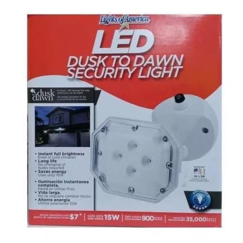 GENERICO - Lampara Led De Seguridad Encendido Automatico