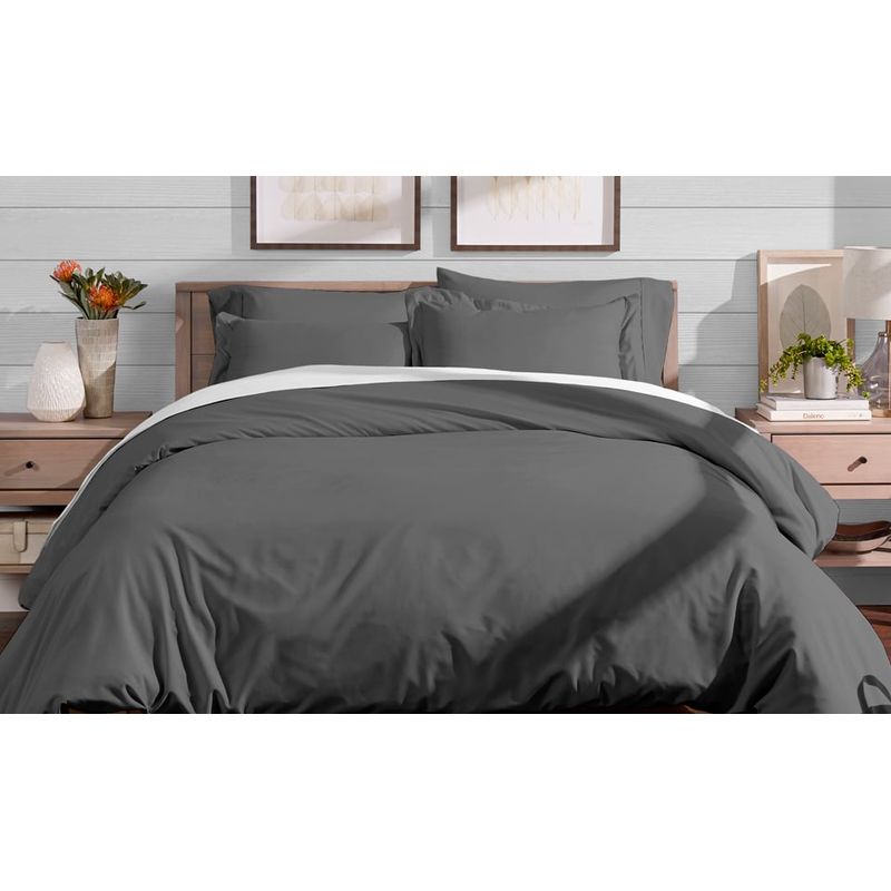 PLUMA HOME - DUVET POLO GRIS - Funda de Plumón - Doble