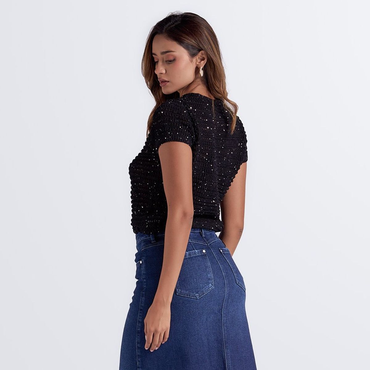 DEREK - Blusa Cuello Redondo Unicolor Derek