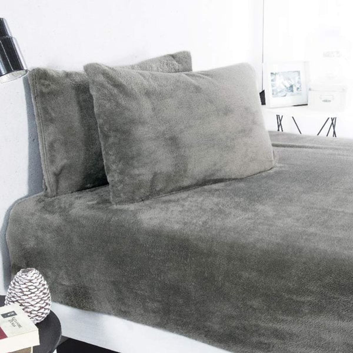 VIANNEY - Sábanas Siberia Alpes Gris King Size Vianney