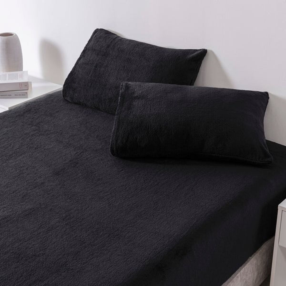 VIANNEY - Sábanas Siberia Alpes Negro King Size Vianney