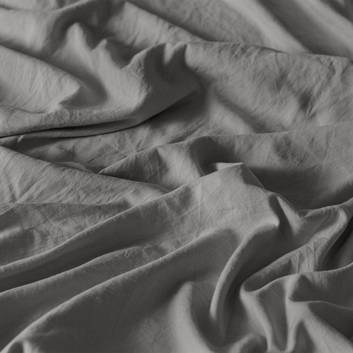 VIANNEY - Sábanas Viasoft Washed Gris Queen Size Vianney