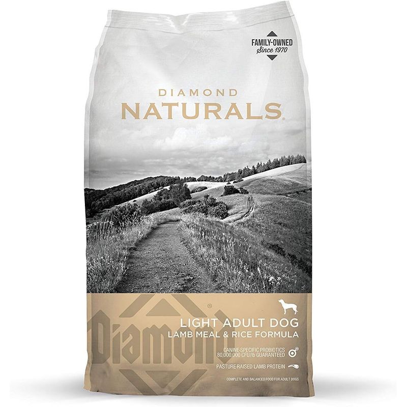 DIAMOND NATURALS - Diamond Lite Dogs Light Obesity Lamb Rice 30lb