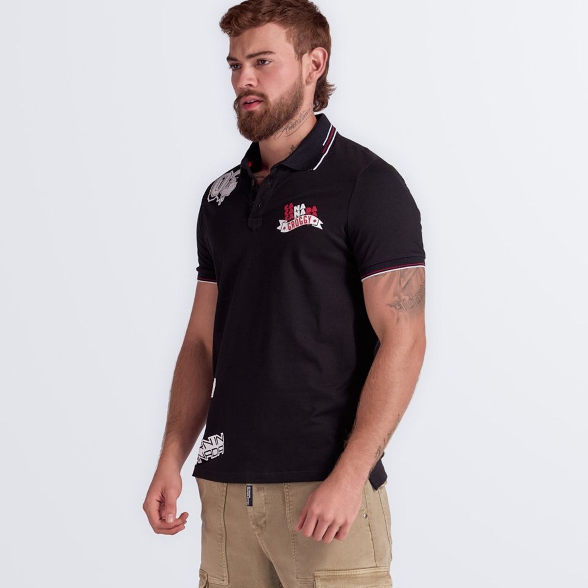 GROGGY - Darnell Polo Slim Masculino Groggy