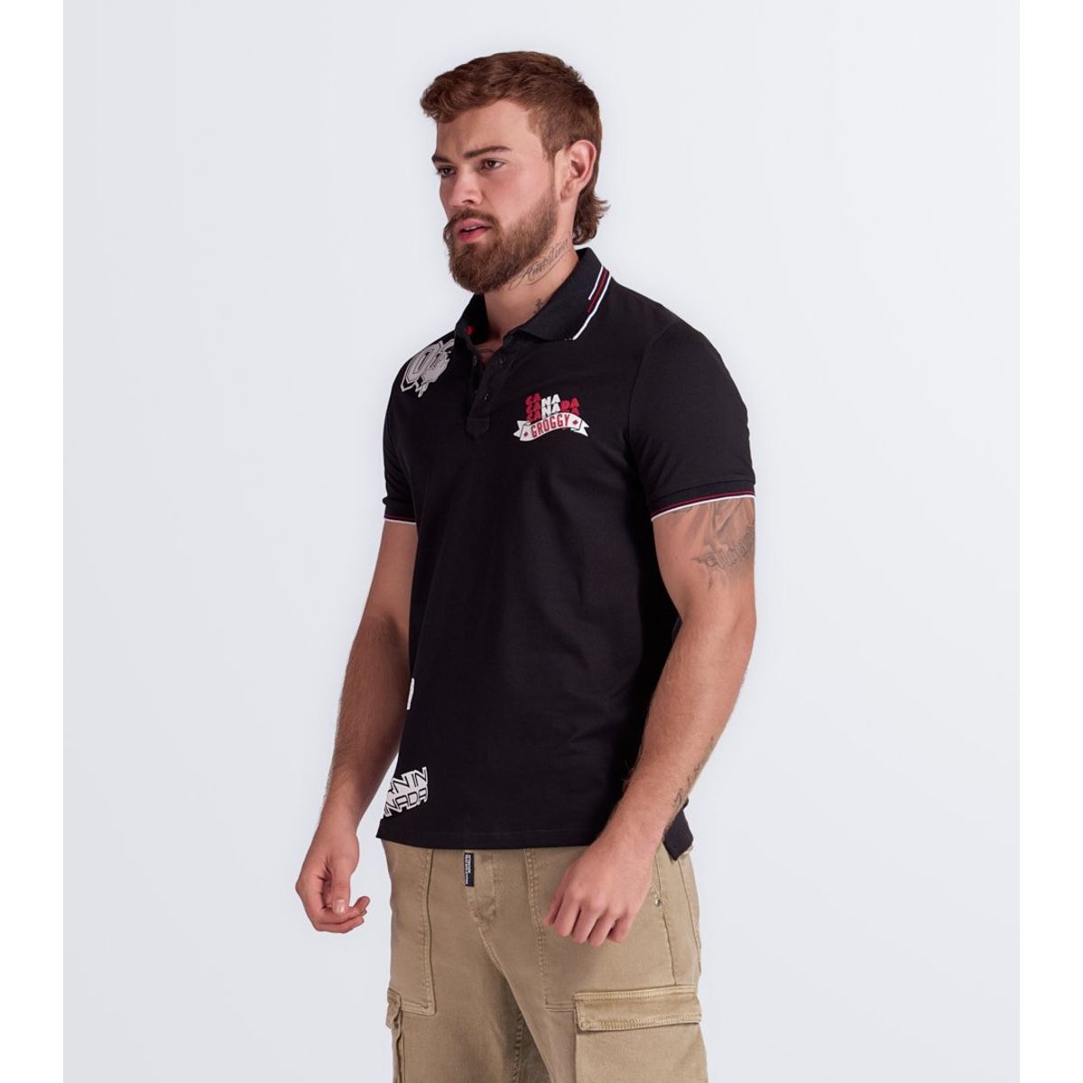 GROGGY - Darnell Polo Slim Masculino Groggy