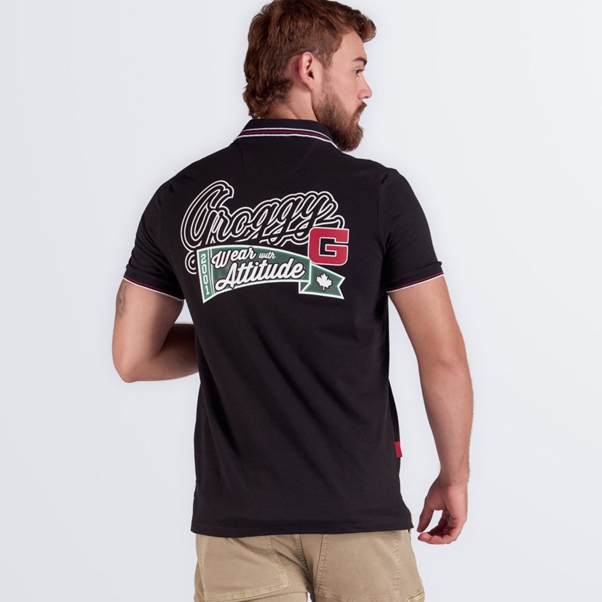 GROGGY - Darnell Polo Slim Masculino Groggy