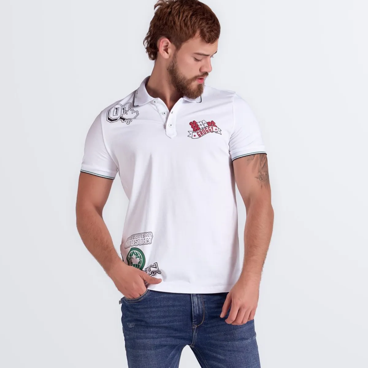 GROGGY - Darnell Polo Slim Masculino Groggy