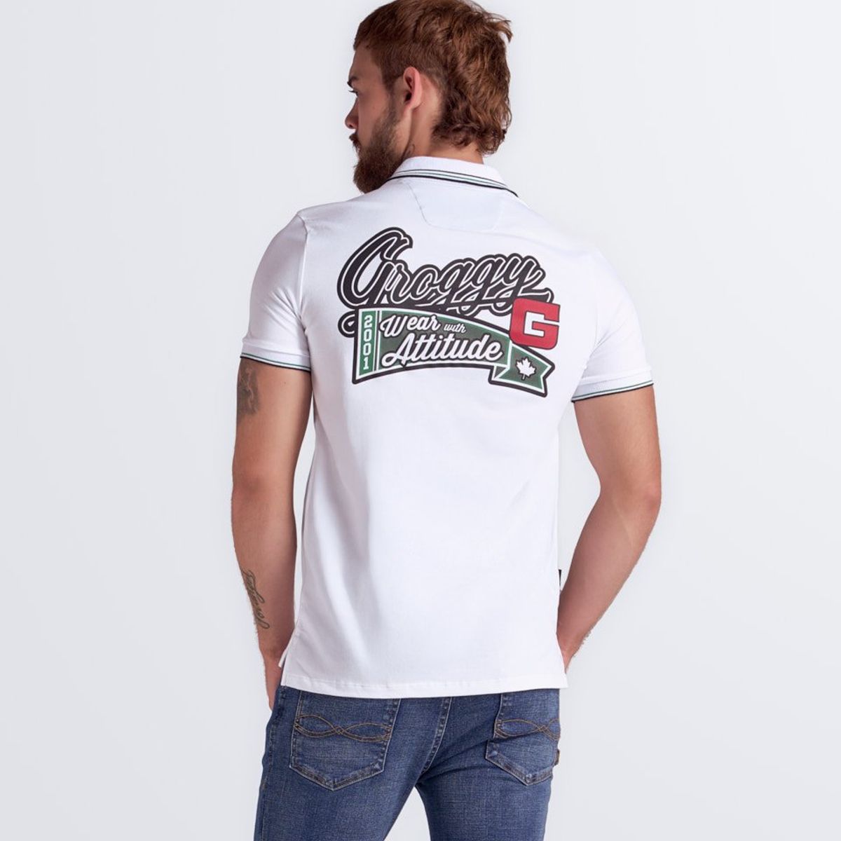 GROGGY - Darnell Polo Slim Masculino Groggy