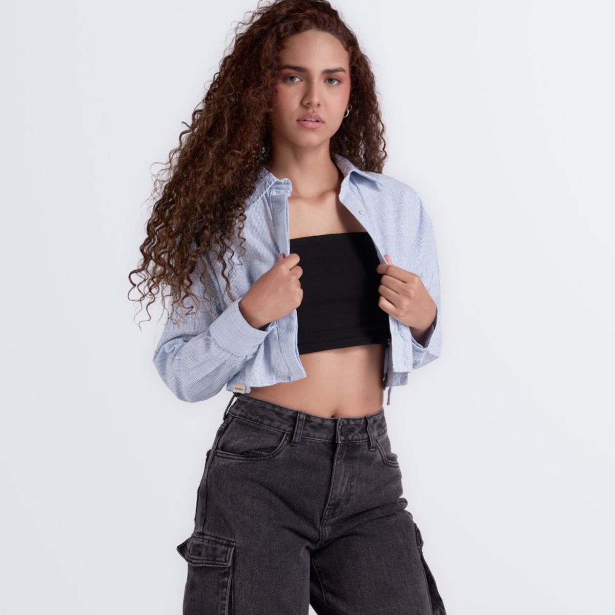 UNSER - Camisa Rossy  Manga Larga Corta Con Bolsillo Unser