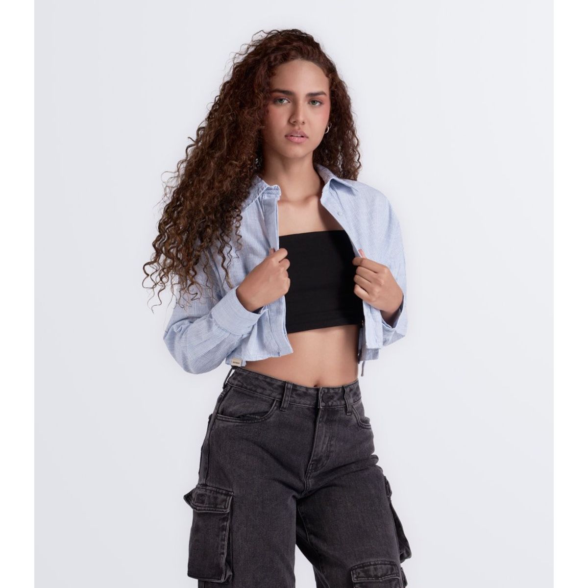 UNSER - Camisa Rossy  Manga Larga Corta Con Bolsillo Unser