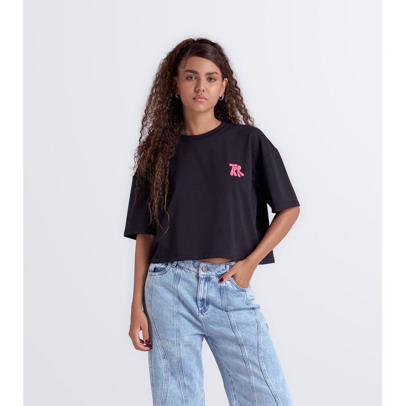 TYPER - Camiseta Oversize Estampada Typer