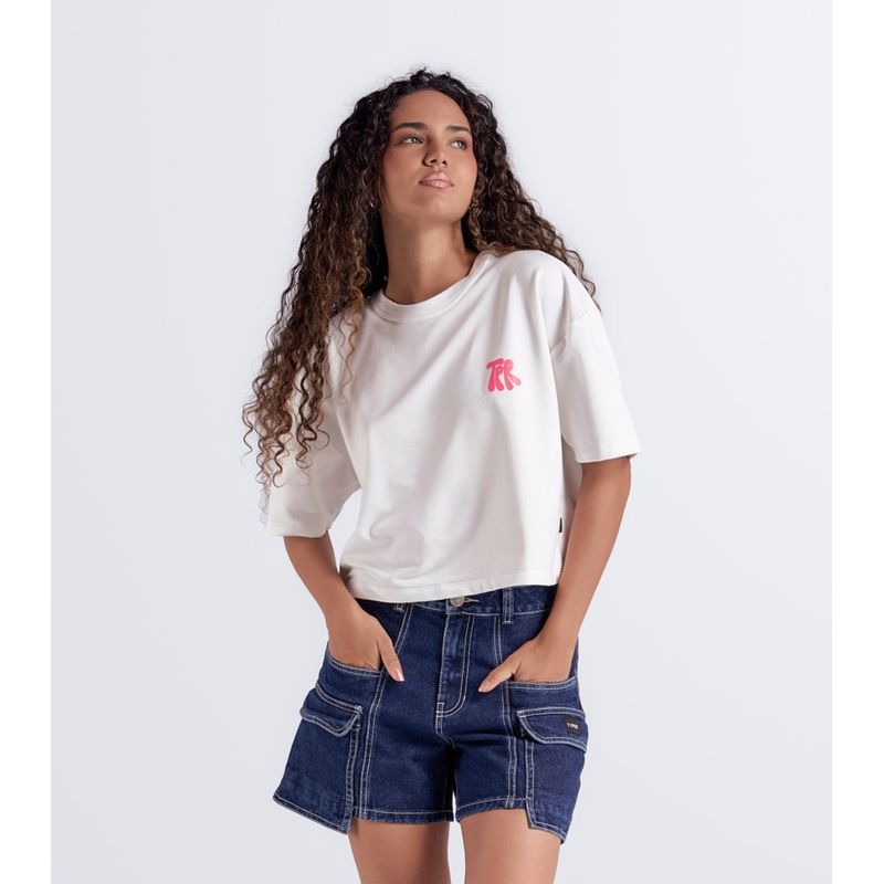 TYPER - Camiseta Oversize Estampada Typer