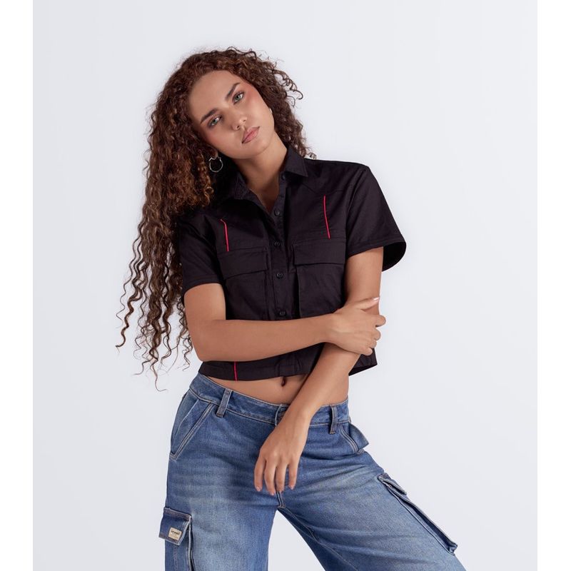 GROGGY - Blusa Crop Femenina Groggy