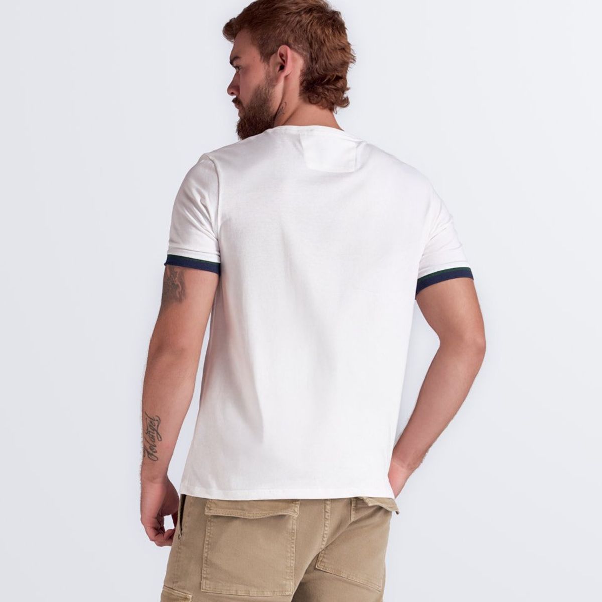 UNSER - Camiseta comfort Unicolor Estampado Unser