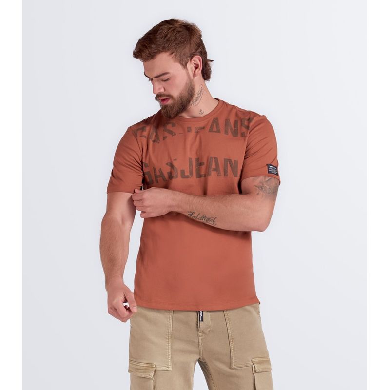 GAS EVOLUTION JEANS - Camiseta Estampada Regular Masculina Gas