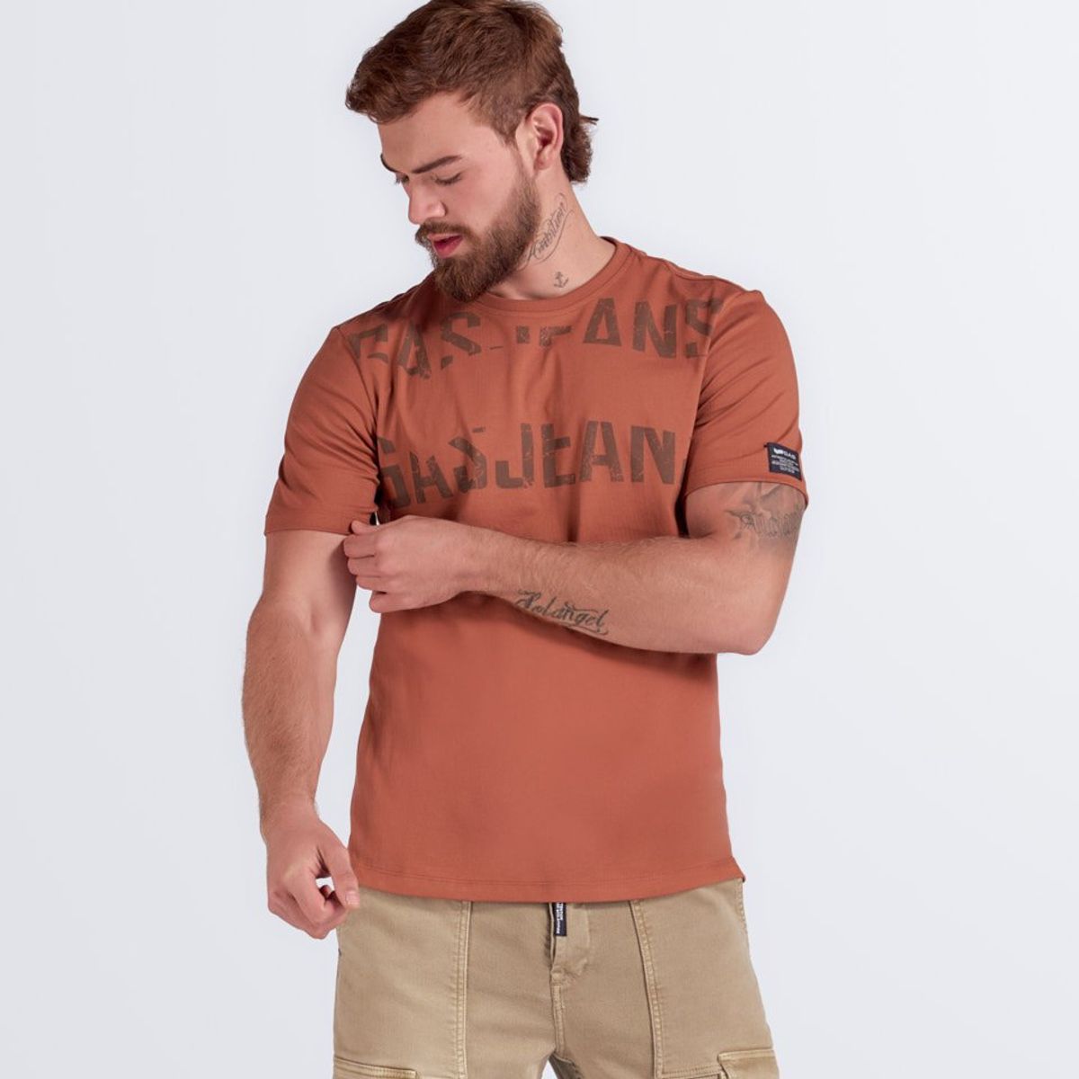 GAS EVOLUTION JEANS - Camiseta Estampada Regular Masculina Gas