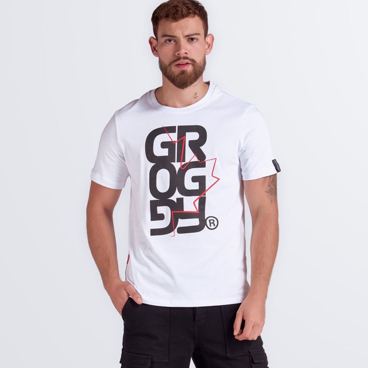 GROGGY - Darren T-Shirt Slim Masculina Groggy