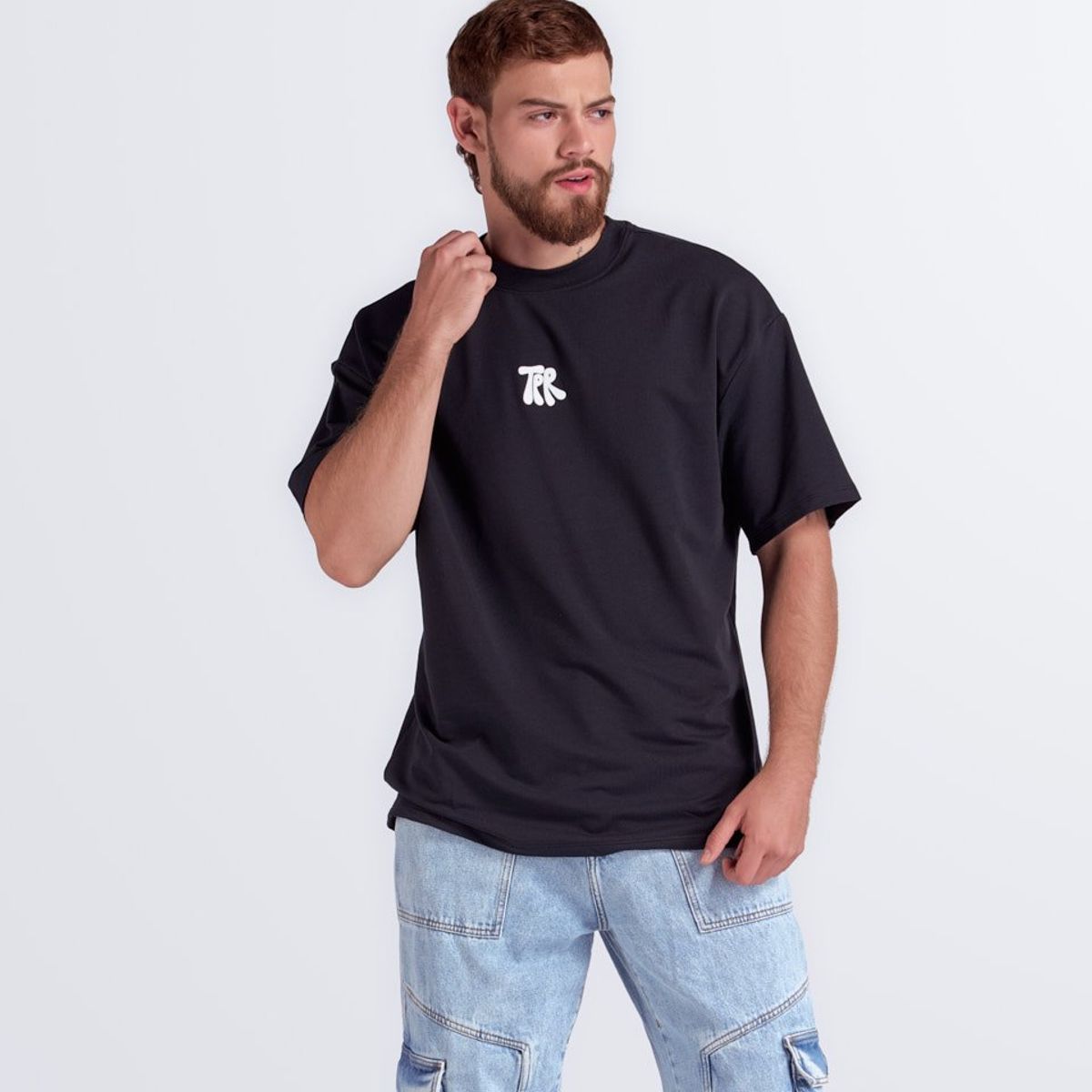 TYPER - Camiseta Extraoversize Estampada Typer