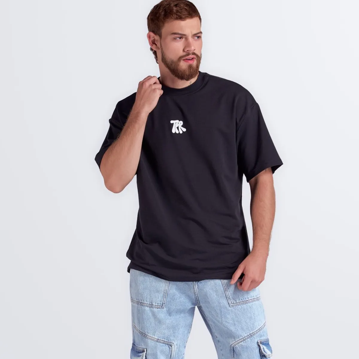 TYPER - Camiseta Extraoversize Estampada Typer