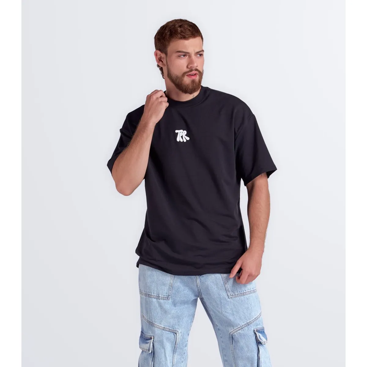 TYPER - Camiseta Extraoversize Estampada Typer