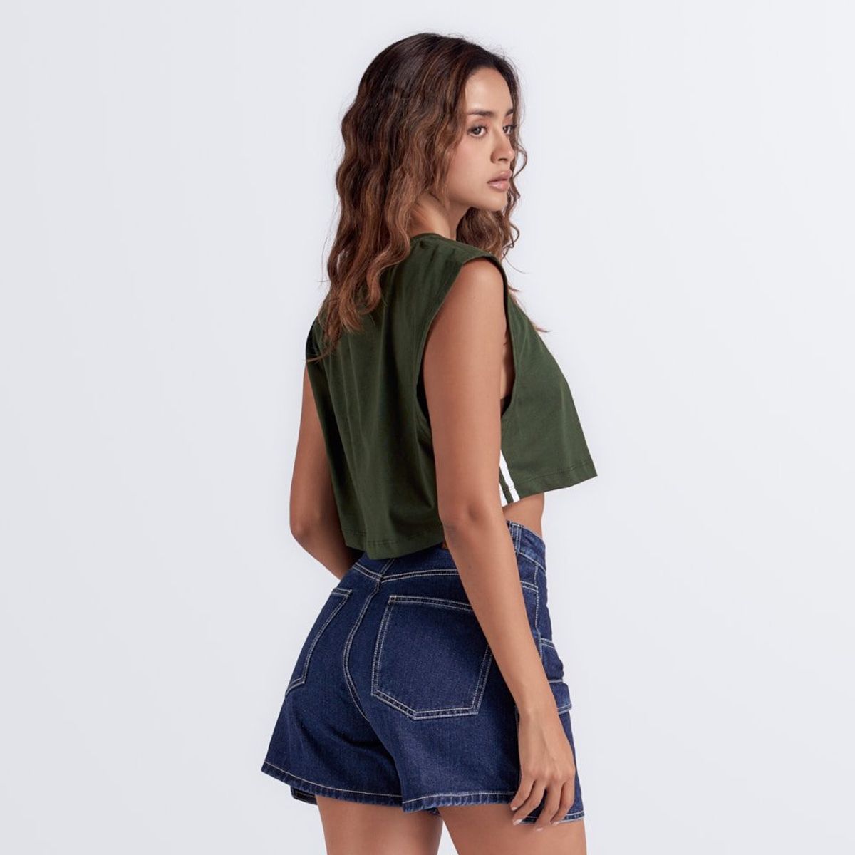 TYPER - Blusa  Manga Sisa Con Sesgos Typer