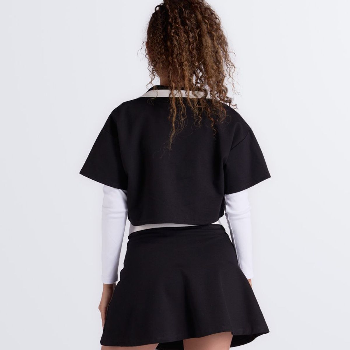 TYPER - Blusa Boxy Con Tejidos Typer