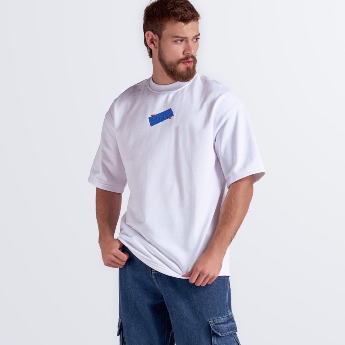 TYPER - Camiseta Extraoversize En Burda Typer