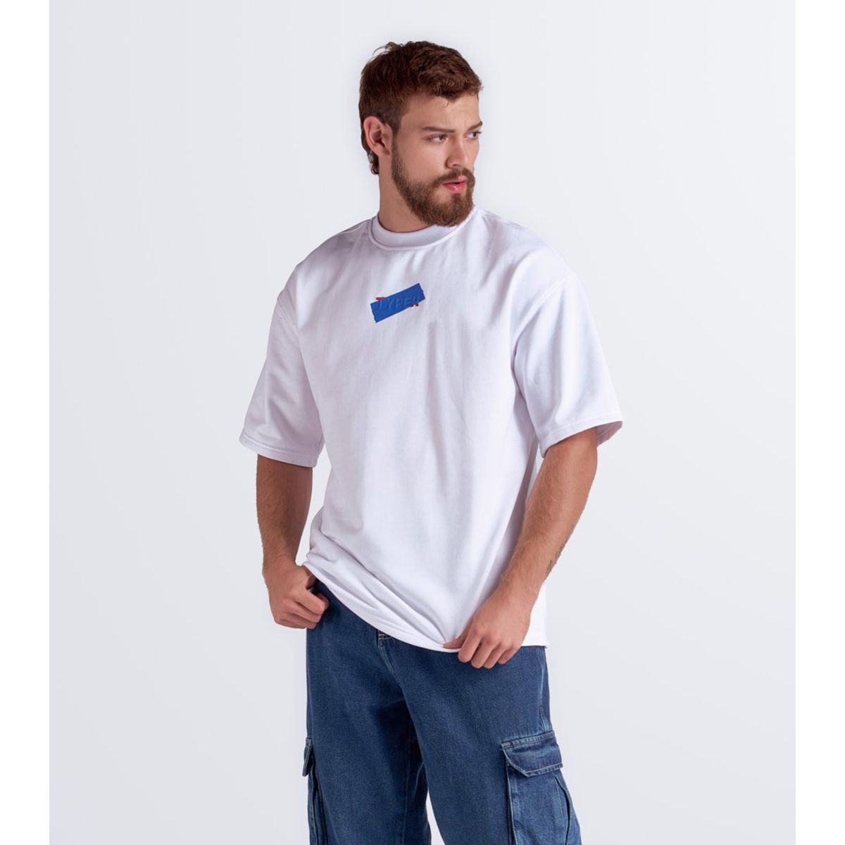 TYPER - Camiseta Extraoversize En Burda Typer