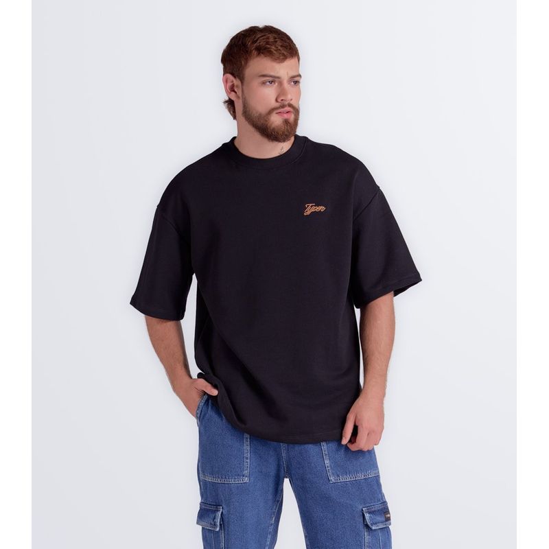 TYPER - Camiseta Extraoversized Bordada Typer