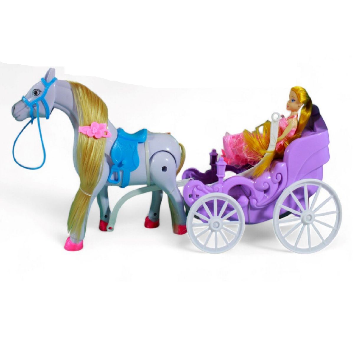 GENERICO - CARRUSEL DE MUÑECAS CON CABALLO Y MUÑECA Ref 686-757
