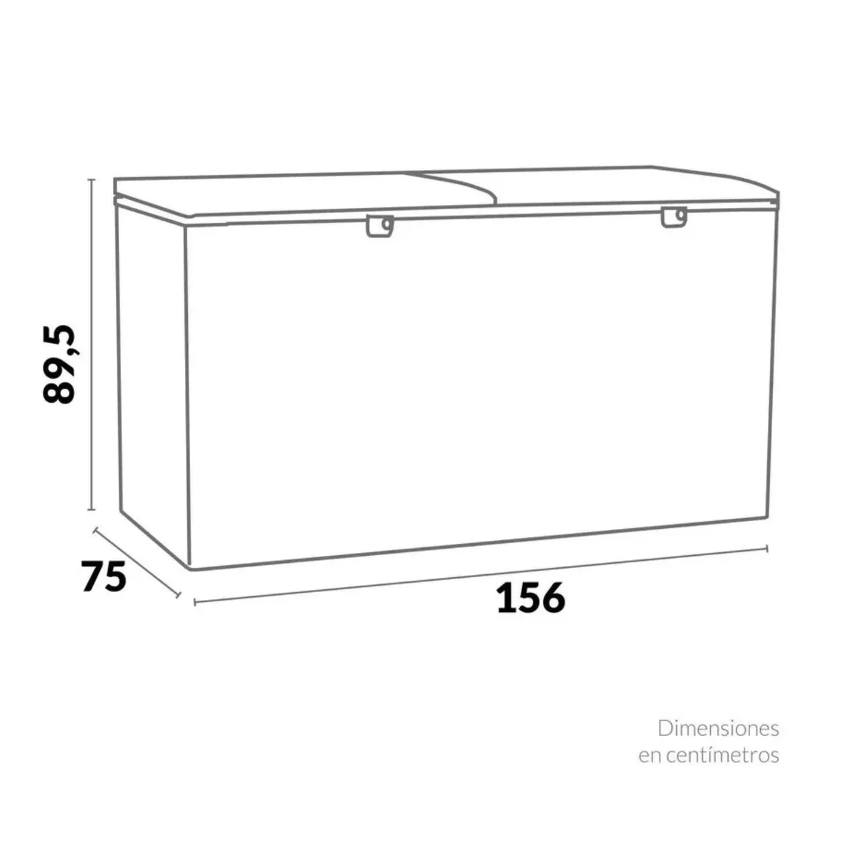 CHALLENGER - Congelador CHALLENGER Horizontal 535 Litros CH-396 Blanco