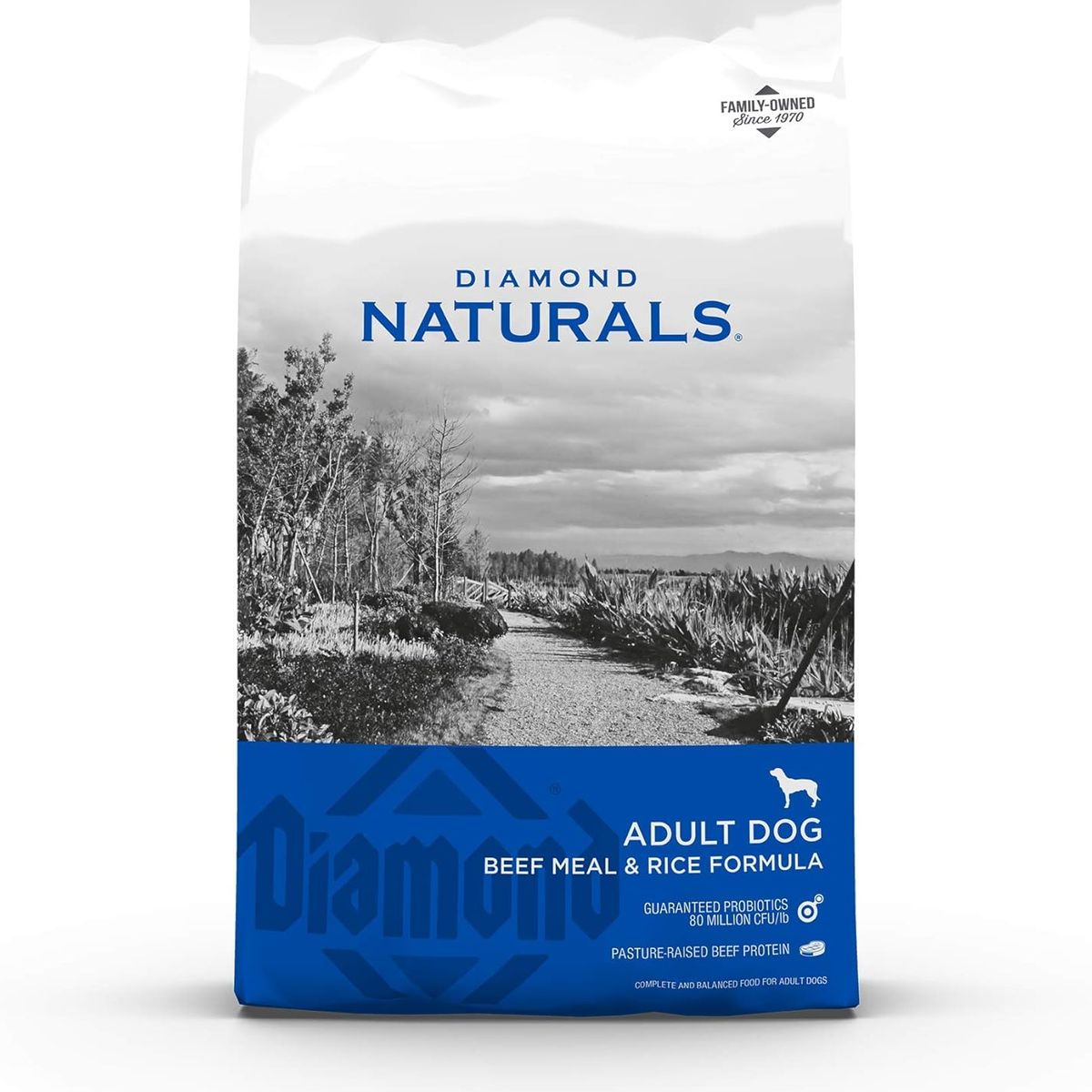 DIAMOND NATURALS - Diamond Naturals Adult Dogs Beef Rice 40lb
