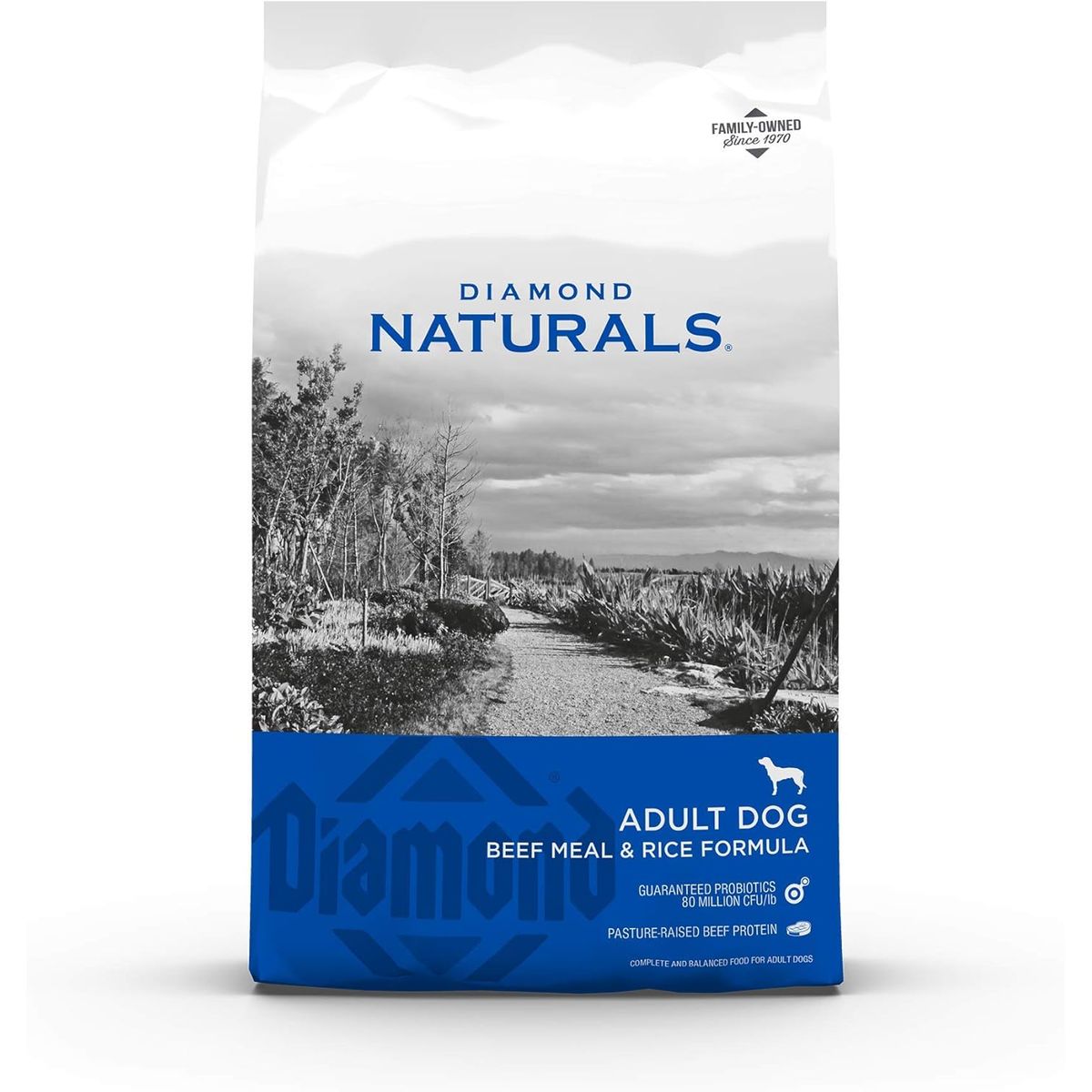 DIAMOND NATURALS - Diamond Naturals Adult Dogs Beef Rice 40lb