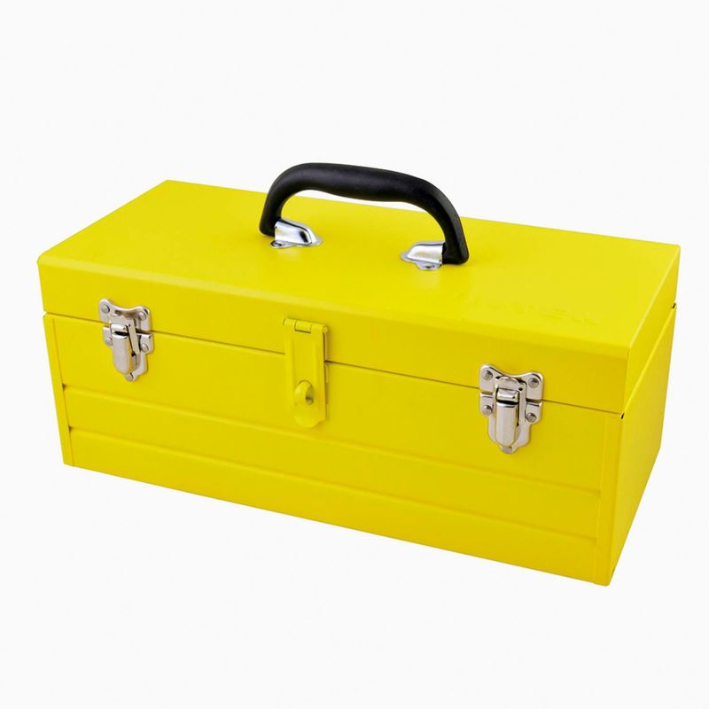 SURTEK - Caja Herramientas Metálica 51 Cm Amarilla Surtek Con Charola