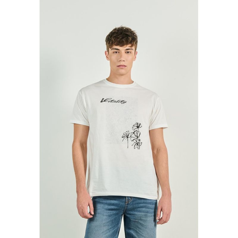 KOAJ - KOAJ Camiseta para hombre en tono unicolor cuenta con manga co HOMBRE