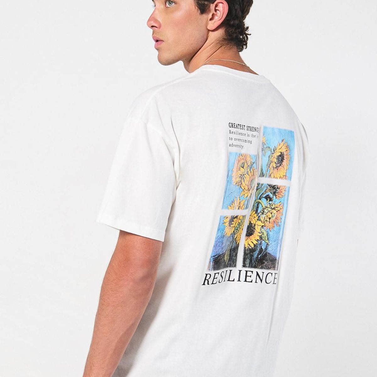 KOAJ - KOAJ Camiseta Oversize para hombre con estampado en frente y Hombre