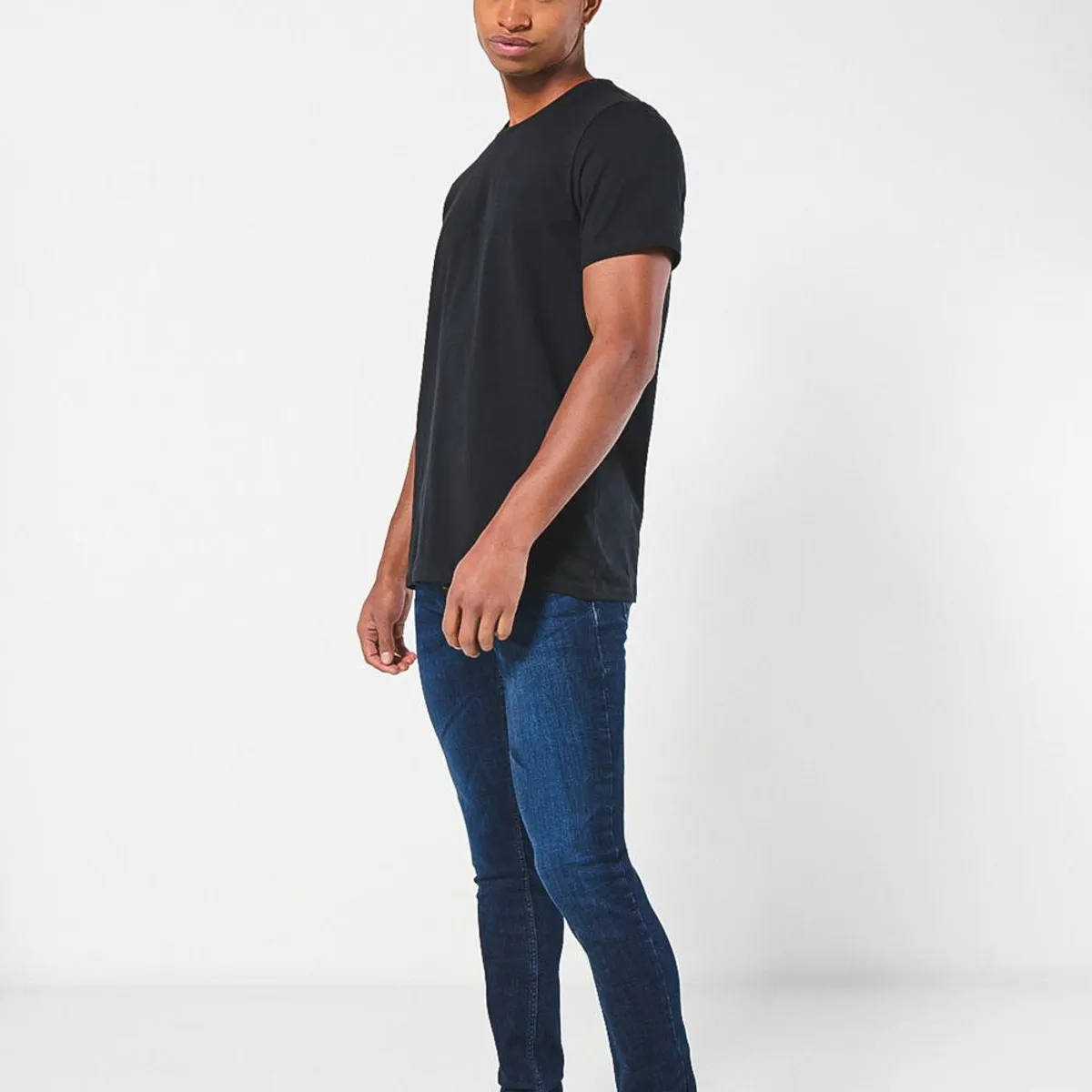 KOAJ - KOAJ Camiseta en algodón unicolor ajustada con manga corta Hombre