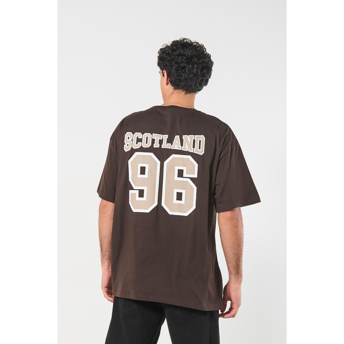 KOAJ - KOAJ Camsieta oversize manga corta en jersey con estampación Hombre