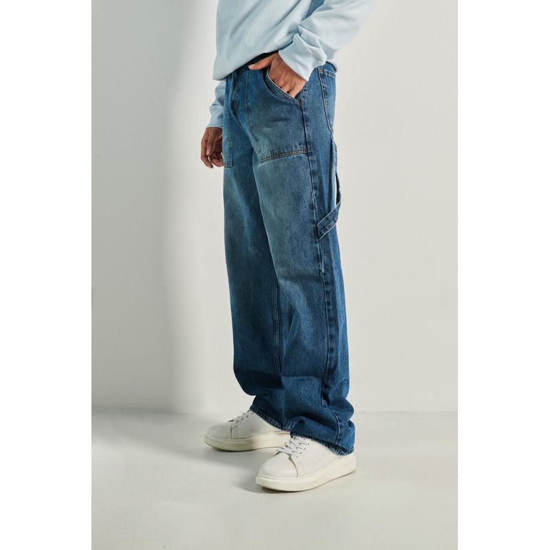KOAJ - KOAJ Pantalón Jean Carpintero para hombre, bota ancha, tiro me HOMBRE