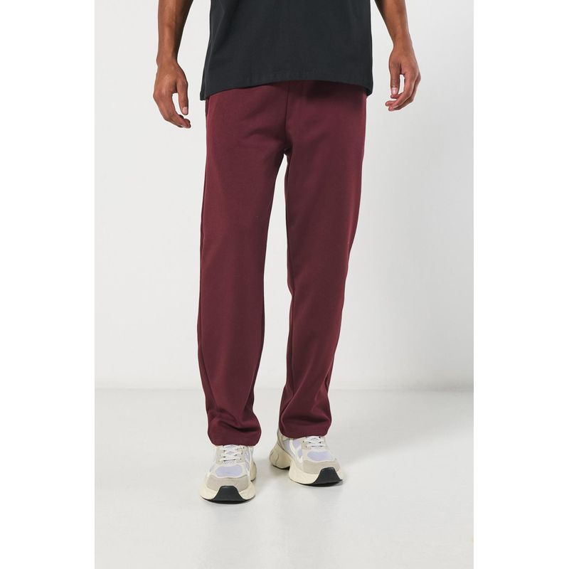 KOAJ - KOAJ Pantalón unicolor jogger con bolsillos y bota recta HOMBRE
