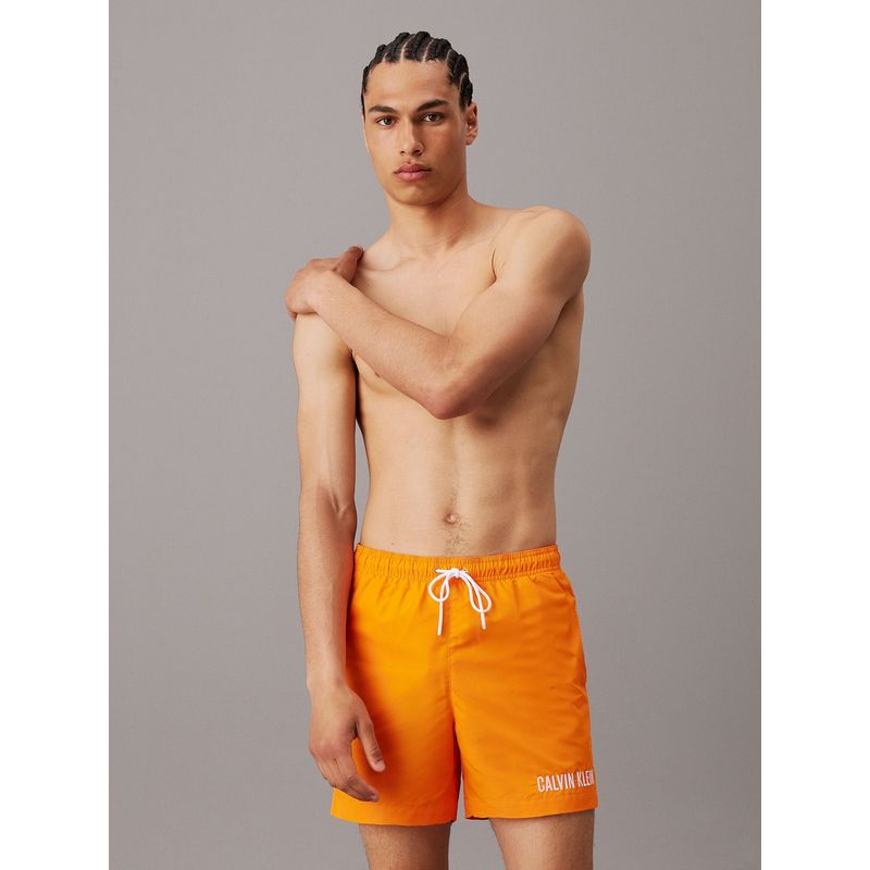 CALVIN KLEIN - Traje naranja de baño de largo medio con cordón - Intense Power Calvin Klein