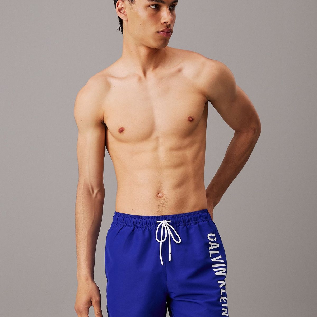 CALVIN KLEIN - Bermuda De Baño azul de largo medio con cordón - Intense Power Calvin Klein