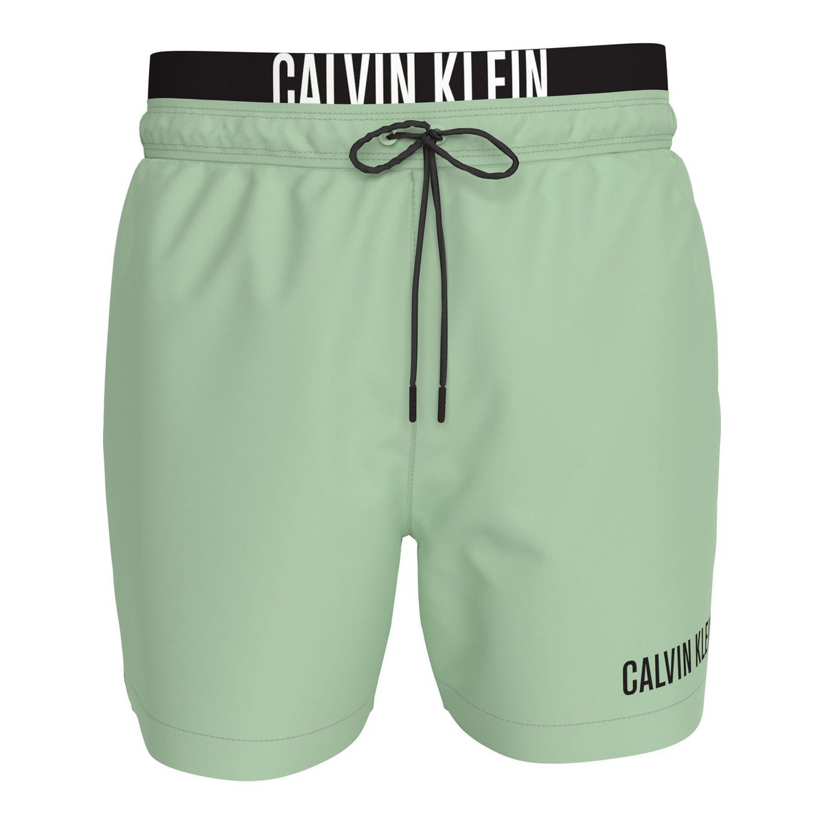CALVIN KLEIN - Bermuda de Baño Verde corto con cinturilla doble - Intense Power Calvin Klein