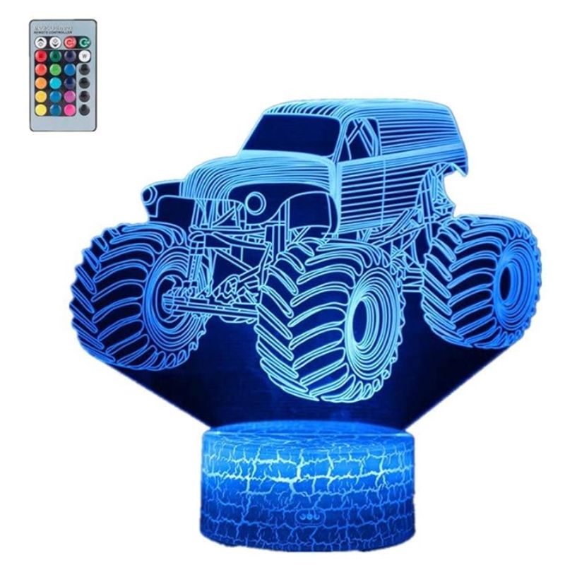 SHEN HUANG - Lámpara De Noche 3d Led Carro Regalo Holograma