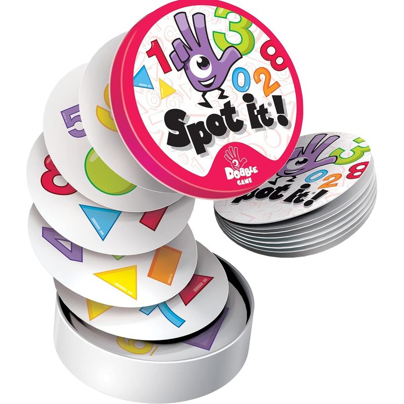 MIELTECH - Juego Cartas Spot It Mesa Pilo Aguilidad Mental abc y 123