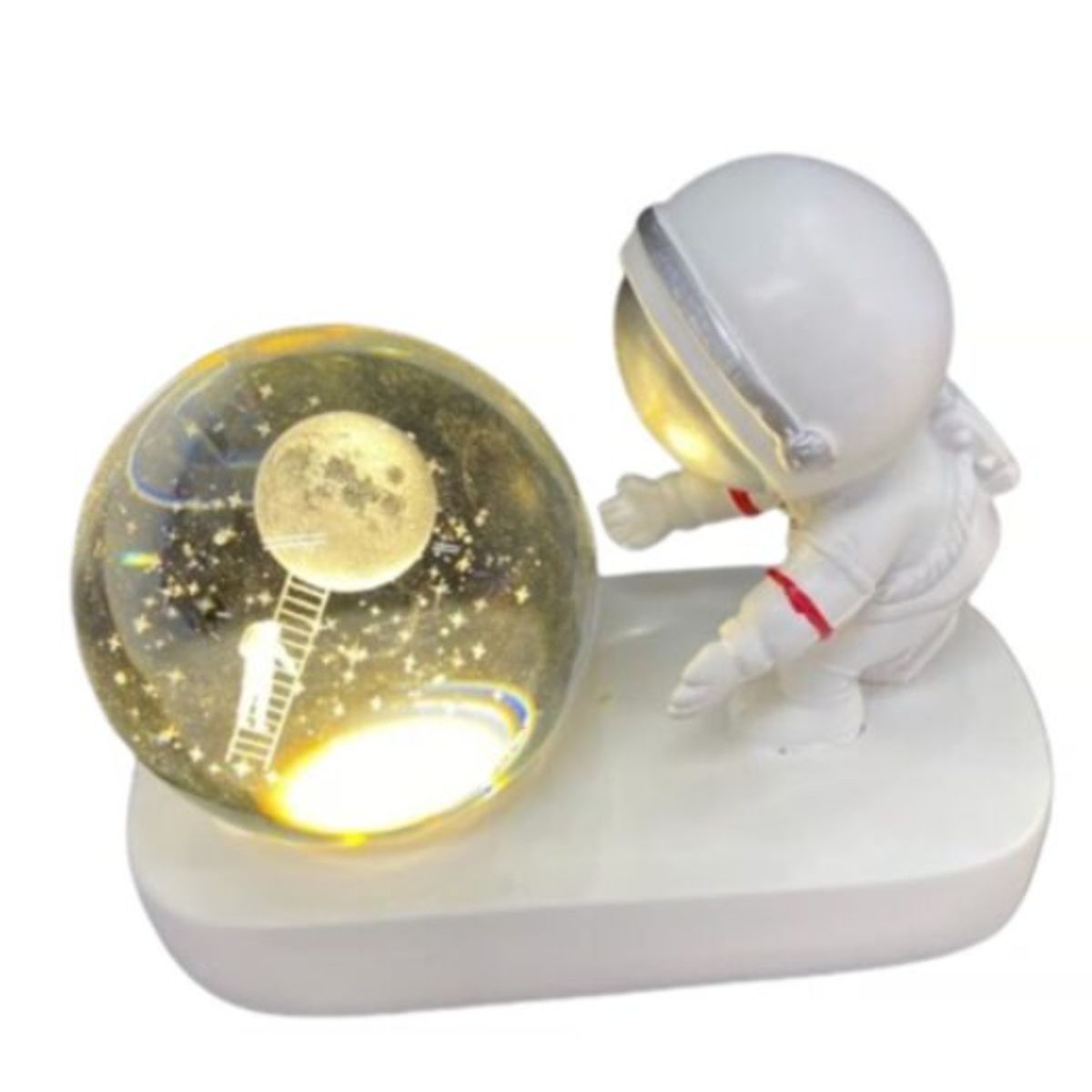 SHEN HUANG - Lámpara astronauta con esfera 3D