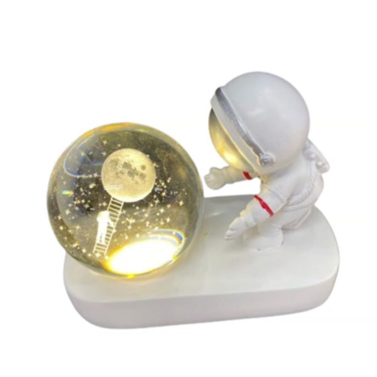 SHEN HUANG - Lámpara astronauta con esfera 3D