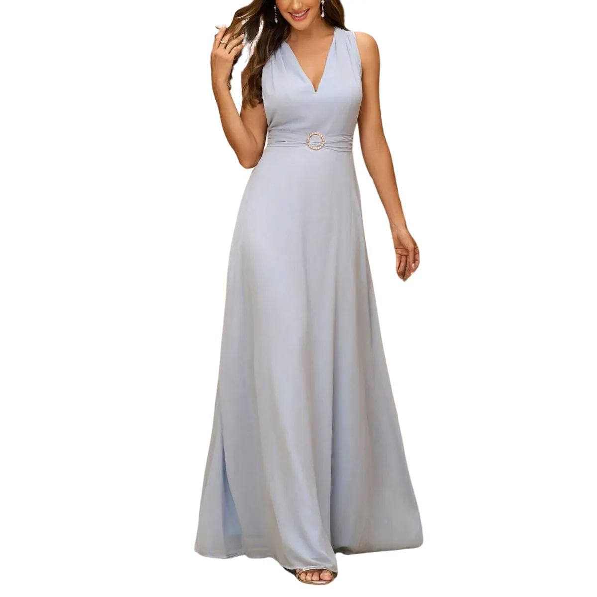 YURELKSHOP - VESTIDO LARGO DE FIESTA ELEGANTE BODA NOCHE MATRIMONIO